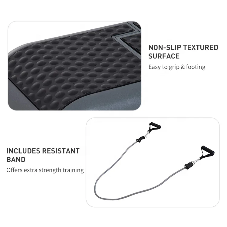 Professional Multi-Function Fitness Step Bench Adjustable Workout Deck Exercise Platform Bench Aerobic Stepper