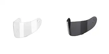 glx gx11 anti scratch clear smoke tined dark shield visor