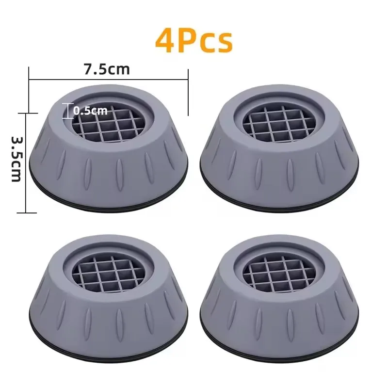 Anti Vibration Pads 4pcs Rubber Mat Slipstop For Washing Machine Refrigerator Furniture