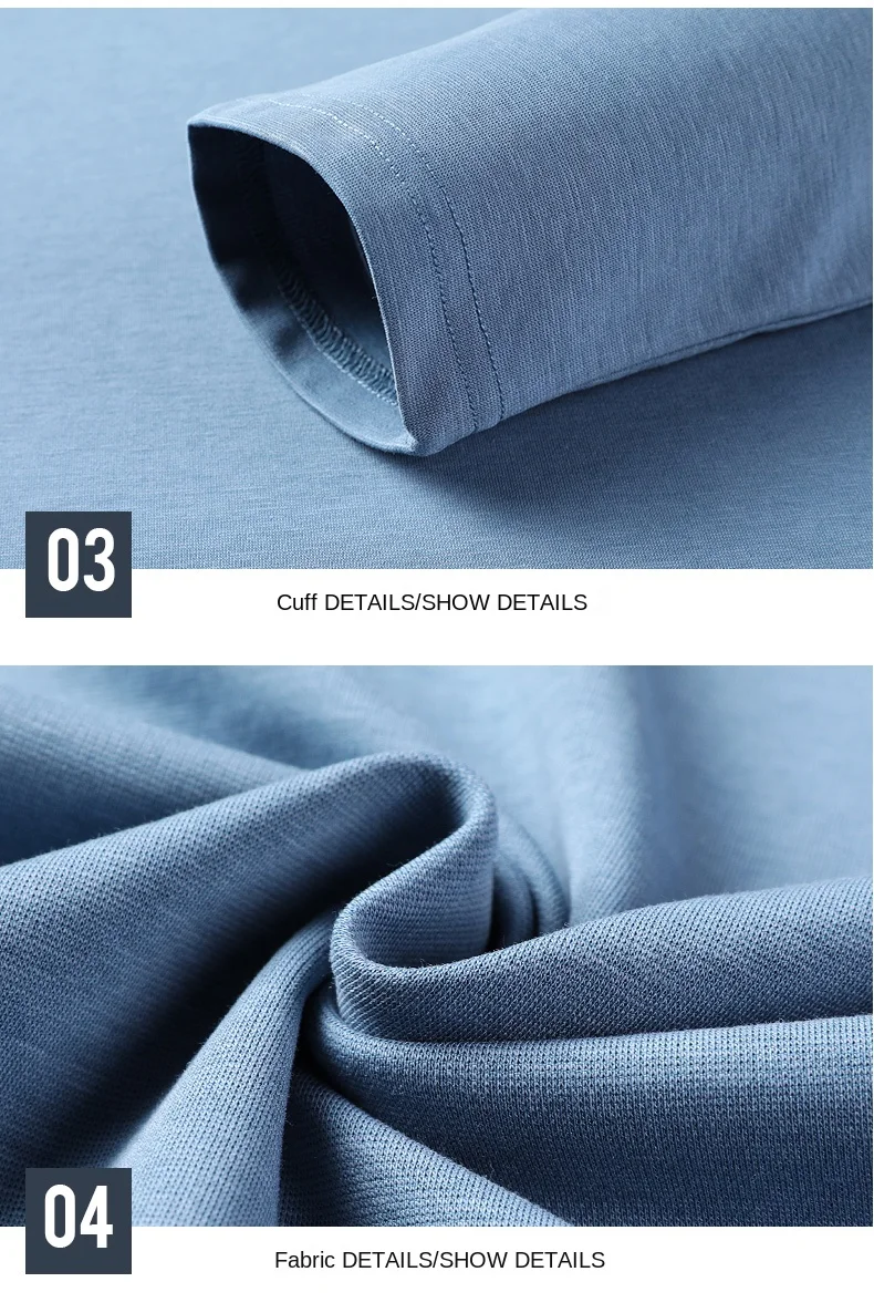 Top Grade Maulbeerseide 5,2% Neue Mode Marke 2023 Designer Luxus Männer t Shirt Einfarbig Langarm Tops Casual herren Kleidung_voghion.com