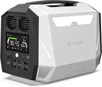 Portable Power Station 512Wh SiC Tech Solar Generator 700W(Peak 1400W) AC Outlets 4000 Cycles LiFePO4 Battery 50min Fast Charge 1