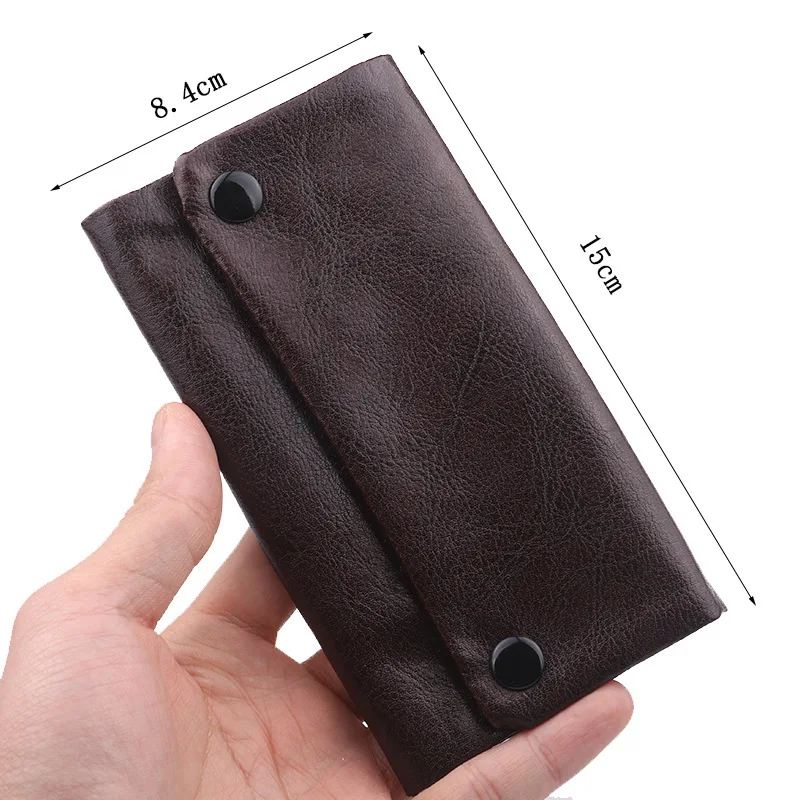 1Pcs Portable Tobacco Bag Case Leather Smoking for Rolling Cigarette Paper Accessories 6