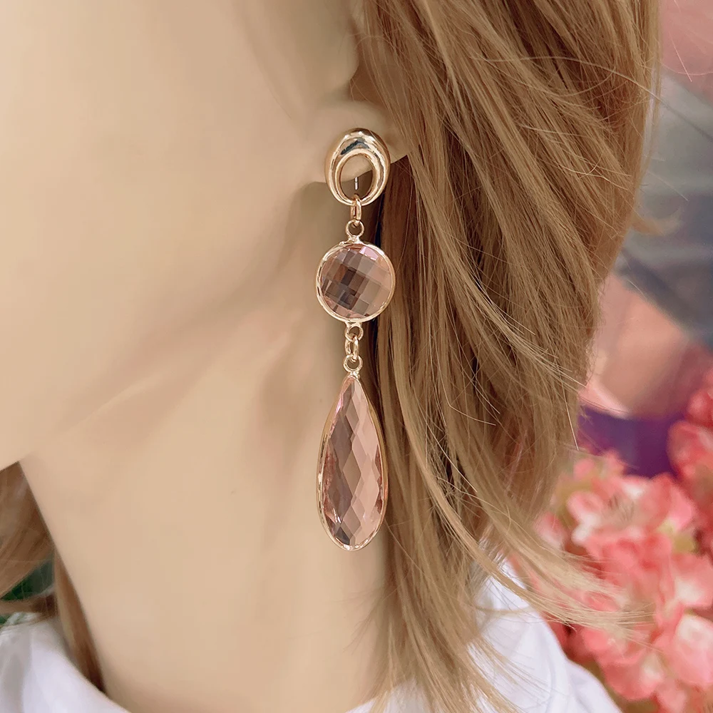 Orecchini In Oro Rosa, 18k, A Goccia, Con Morganite Rosa E Cornice Di Diamanti - Foto 9