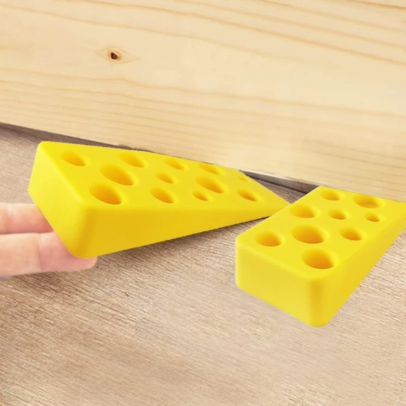 Cheese door stops Door stop Silicone stops Heavy duty wedges For HOME FLOOR 3 Pack door stopper