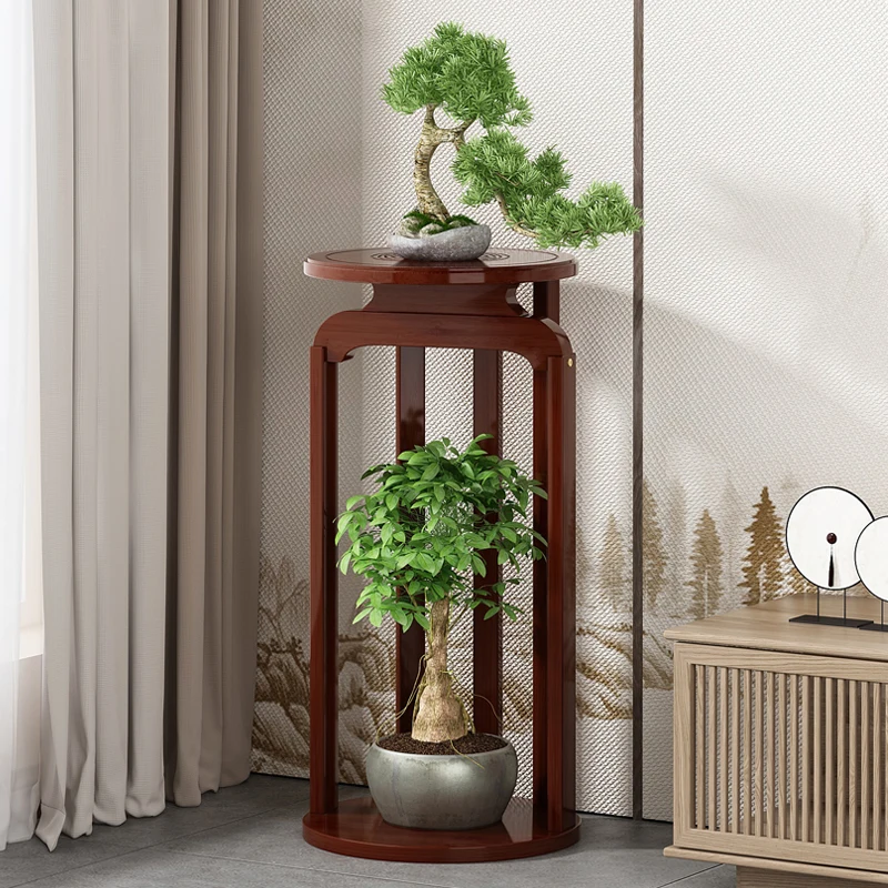 Bamboo Plant Stand Indoor Chinese Style Flower Pot Holder Living Room Vertical Garden Organizer Multi-Tier Flower stand