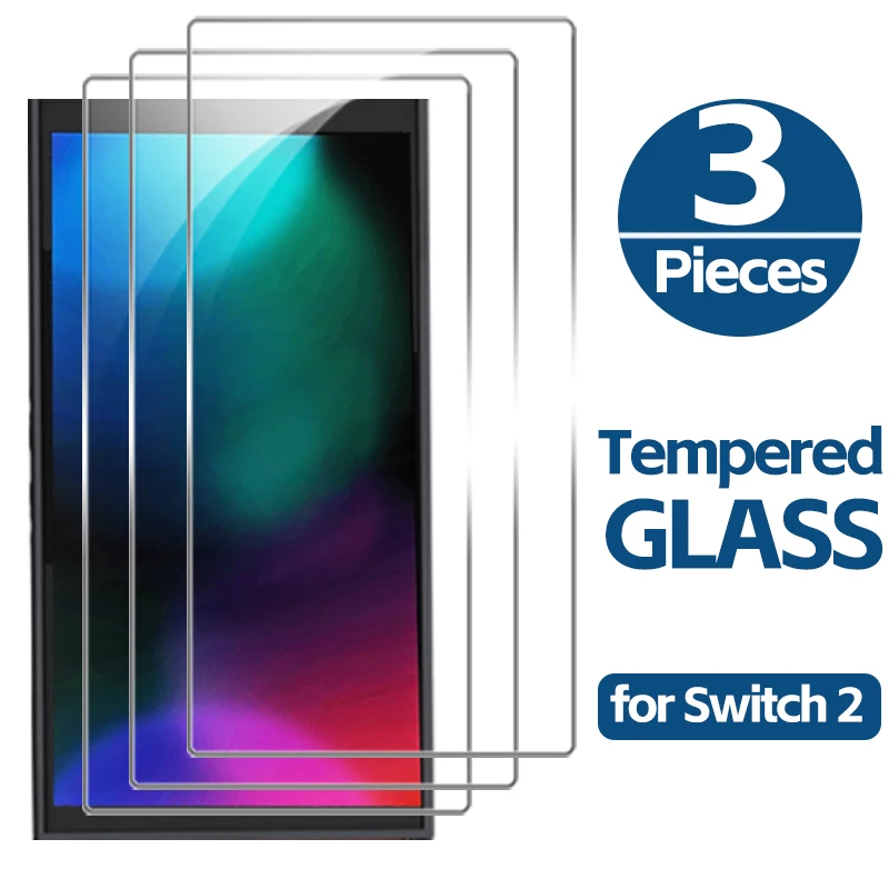 Premium Screen Protector Set: Ultra-Clear Tempered Glass Film with Anti-Scratch Technology for Nintendo Switch Variants
