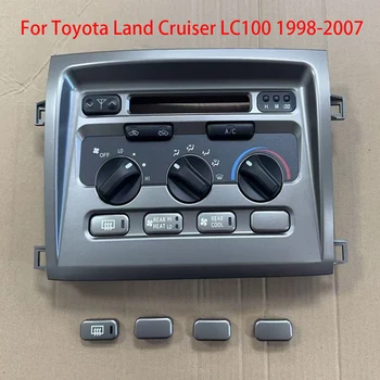 WQLSK Para Toyota Land Cruiser LC100 1998-07 Panel de Control de Aire Acondicionado y Marco Central de DVD para el Tablero del Automóvil 55900-60850 1