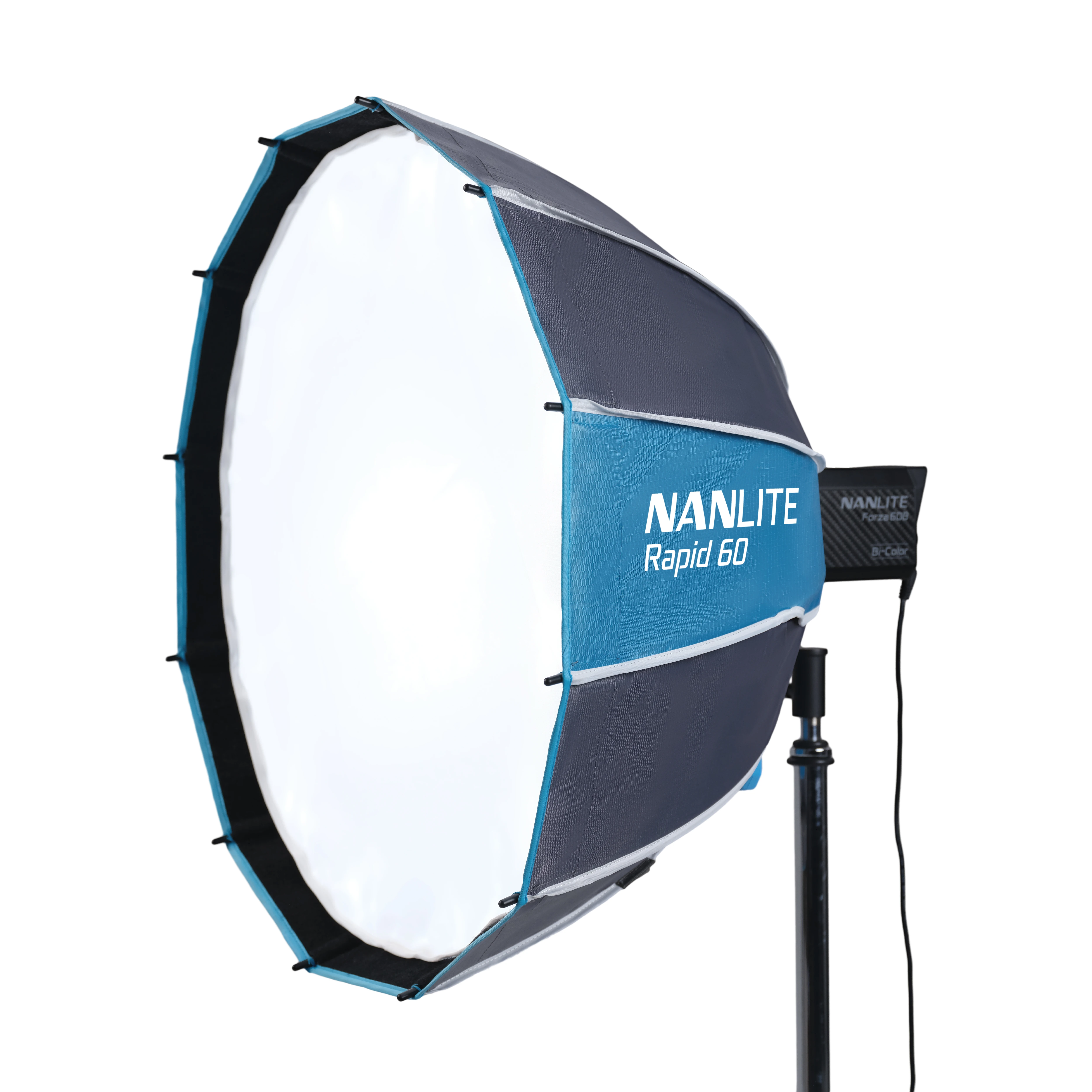 Nanlite SB-FM-RP60 Rapid 60cm FM 마운트 소프트박스 전문가용 소프트 라이트 빠른 설치 사진 조명 소프트 라이트 소프트박스