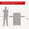 Outdoor  Stainless Steel 3 Burner Propane Gas Grill, with Side Burner and Knob Controls, 48,000 BTU Patio Garden Grill 5