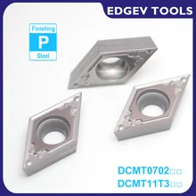 EDGEV Cermet Inserts DCMT070204 DCMT11T304 DCMT070202 DCMT11T302 DCMT11T308 CNC tour en carbure, outils de tournage en acier HQ TN60