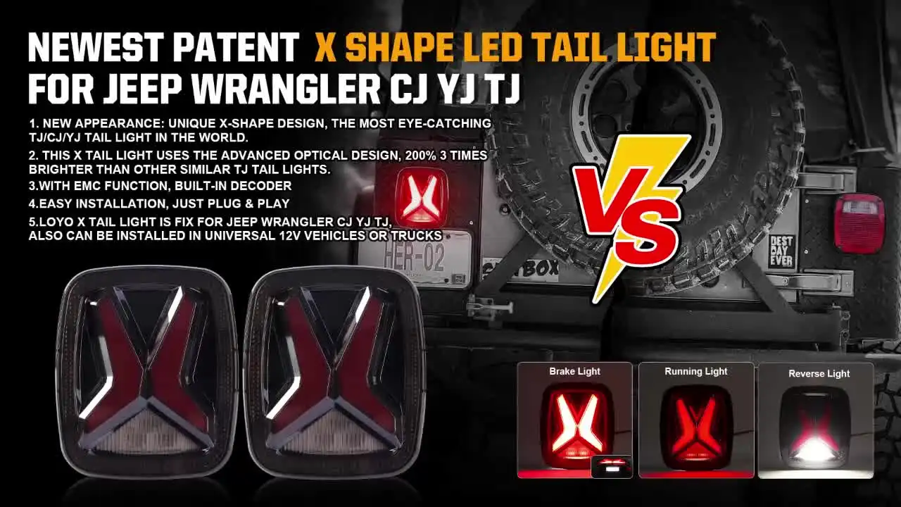 Achterlicht WAS 476 , LED 12V - 24V , universeel kabel | Van Welpen