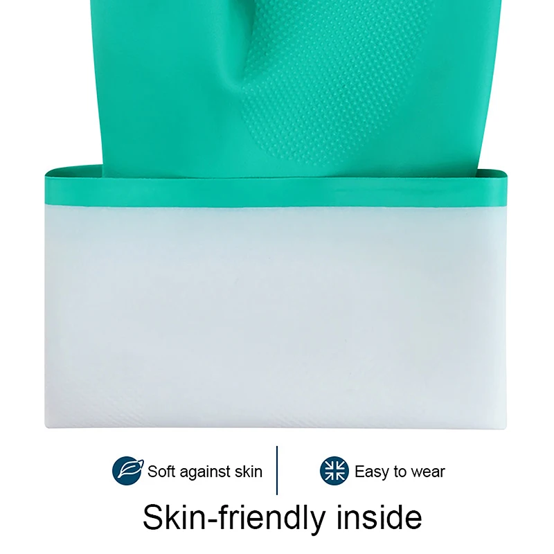 Gants Nitrile Réutilisables - Lot de 1 - Taille S/M/L/XL - Jaune Vert Rouge Bleu