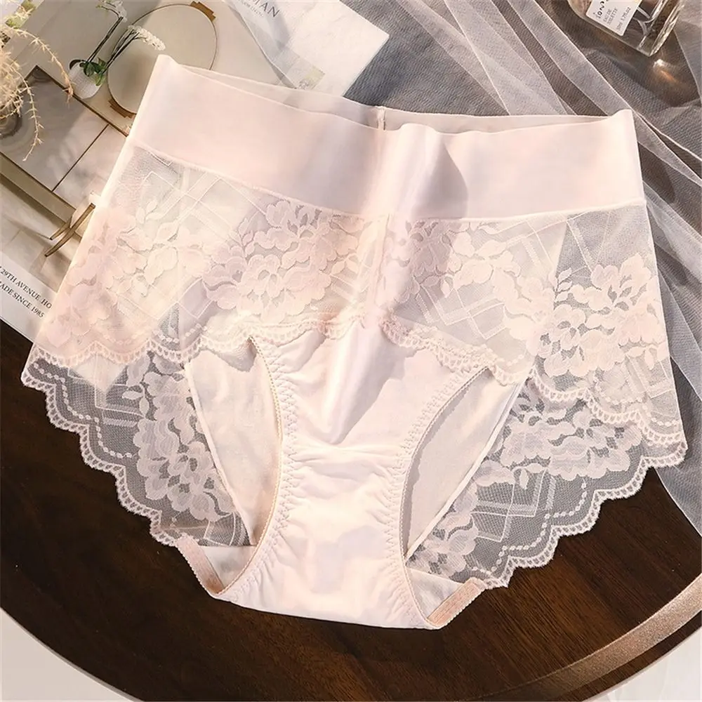 Cotton Lace High Waist Plus Size Women Panties