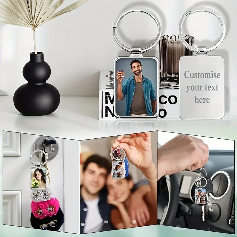 Personalized Photo Keychain: Cherished Memory Keepsake