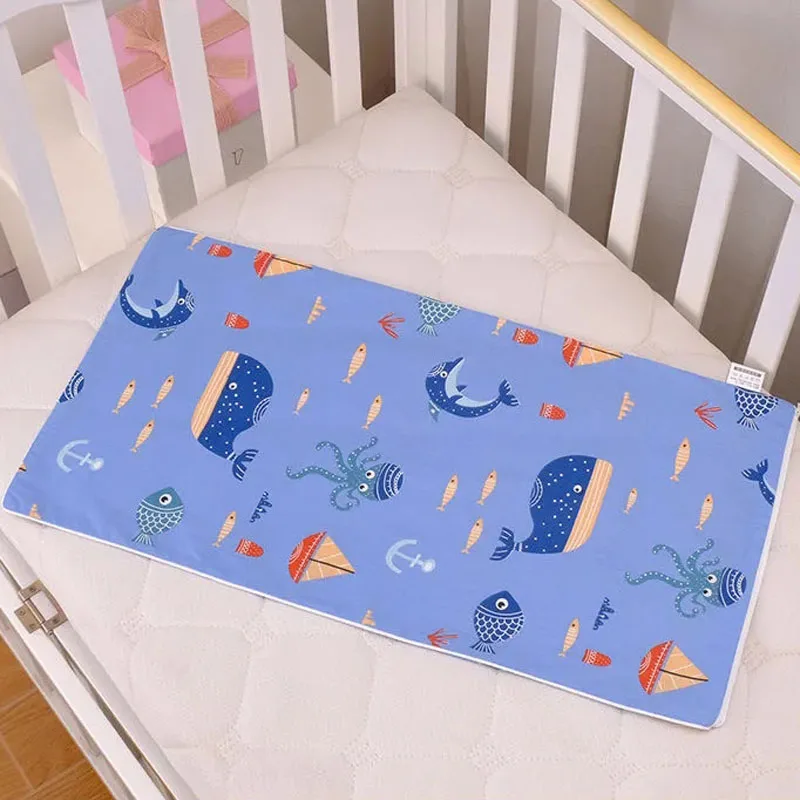 Cotton Children's Bed Pillow Dust Cover Four Seasons Baby Pillowcase 62x32CM Cartoon Side Zipper Boys Girls Pillowcase