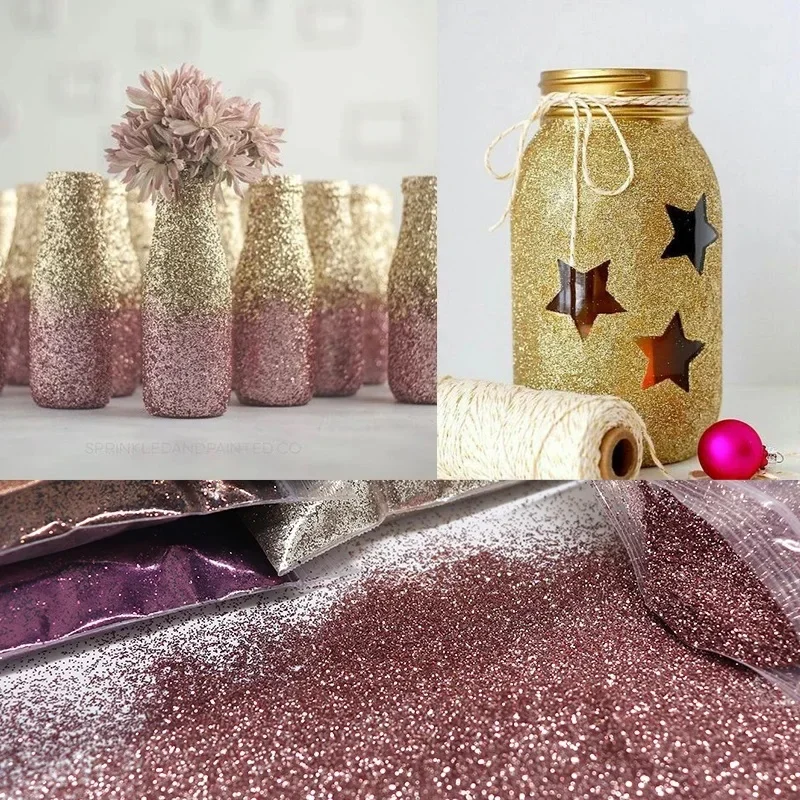 Holographic Extra Fine Glitter Powder for DIY Art, Crafts, and Decorations