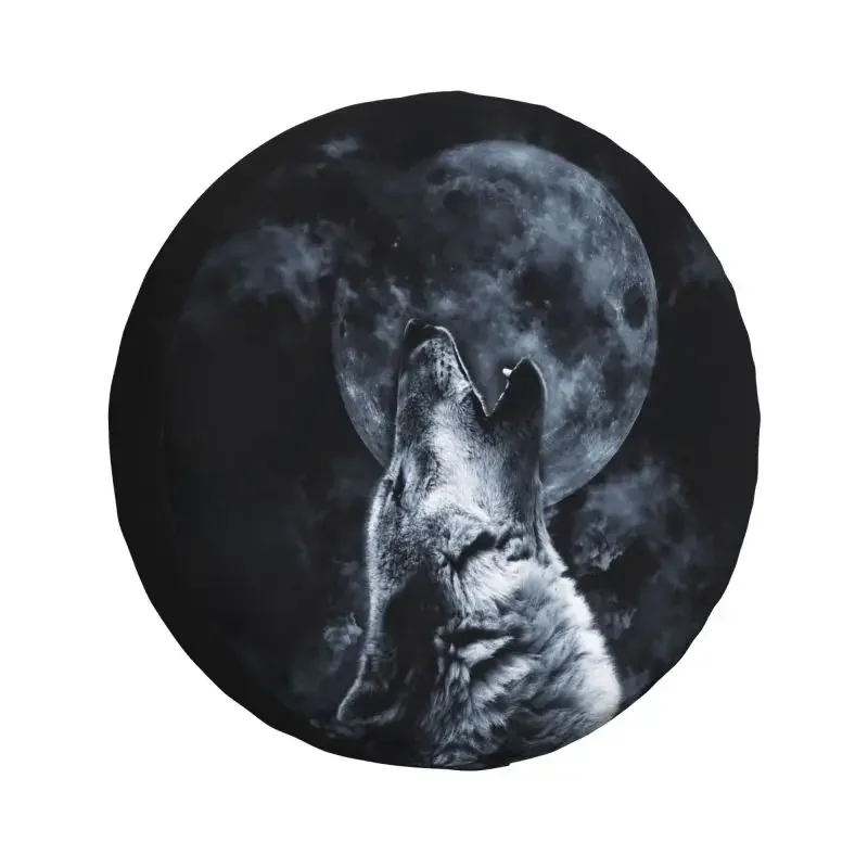 

Wolf Moon Tire Cover 4WD 4x4 Trailer Spare Wheel Protector for Jeep Grand Cherokee 14" 15" 16" 17" Inch