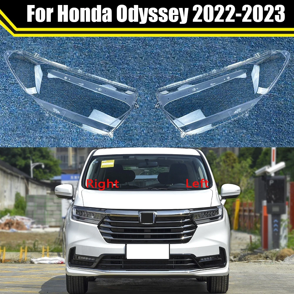 

Автомобильные крышки для передних фар Honda Odyssey 2022 2023, крышка автомобильной фары, абажур, лампа, стеклянные линзы, искусственная оболочка фары