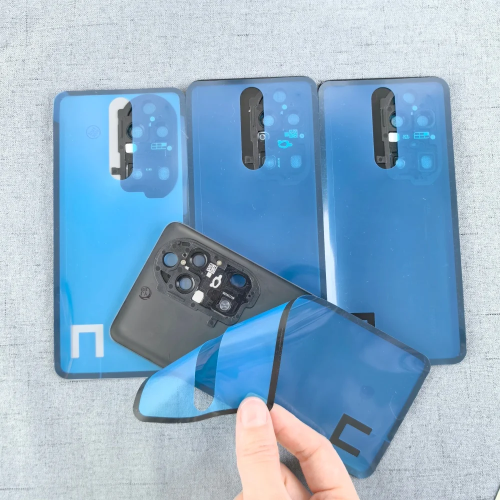 화웨이 P50 Pro/P50 ABR-AL00 5G 배터리 커버 후면 도어 하우징 패널 수리 부품 및 카메라 렌즈 프레임용 오리지널 백 글래스