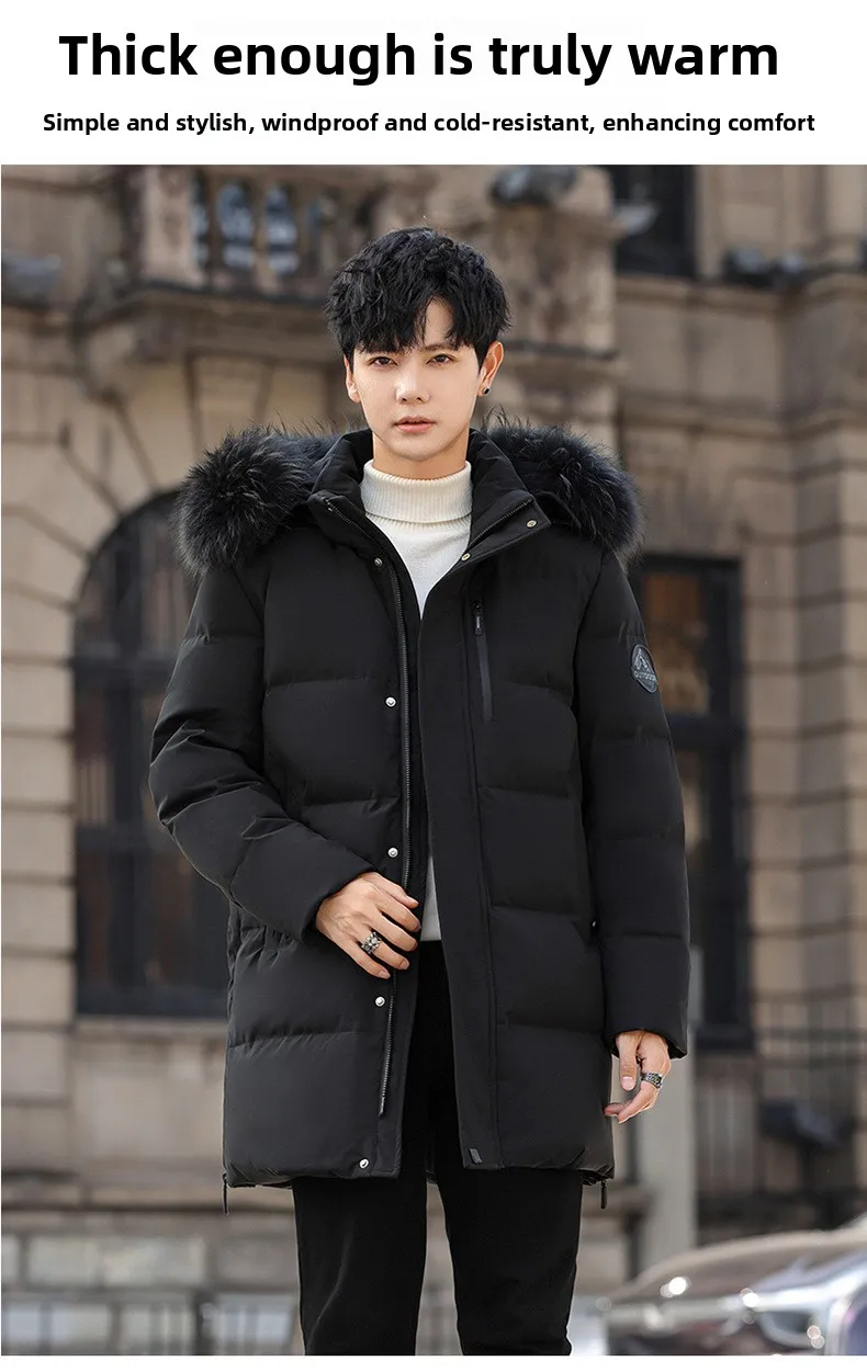 High Brand White Goose Down Jacket Side View