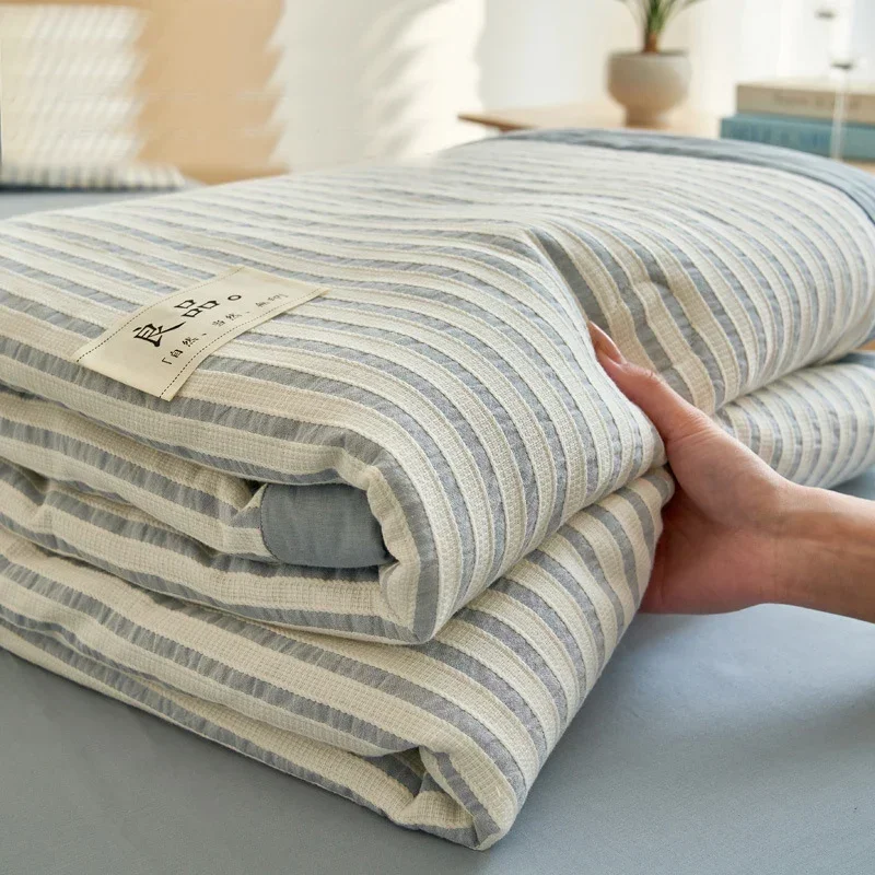 New High-end Jacquard Summer Quilt Cotton Fabric Soya Fibre Filling Thin Comforter Soft Skin Fiendly Summer Blanket summer quilt summer quilt set bed comforter