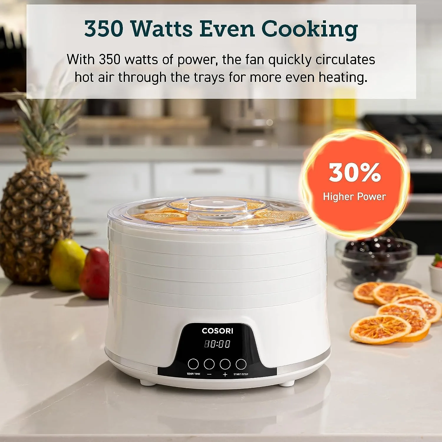 Food Dehydrator Machine for Jerky, 5 BPA-Free Trays Dryer w/ 48H Timer and 165°F Temperature Control 5