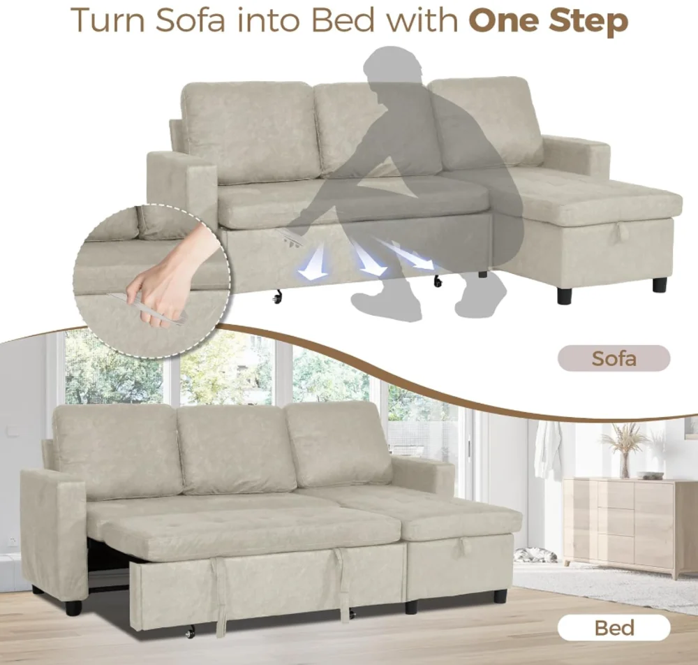 Convertible L-Shaped Sofa 5