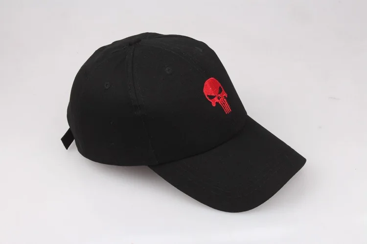 Adult Punisher Skeleton Skull Embroidery Hat Cosplay Baseball Cap Adjustable Outdoor Unisex Sports Sun Caps
