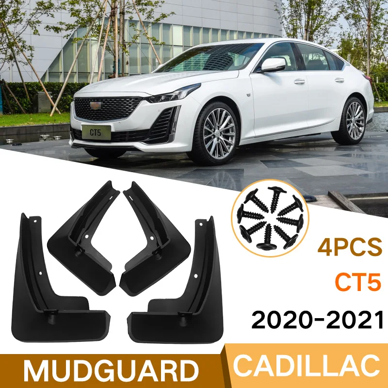 

MudFlaps FOR Cadillac CT5 2020-2021 CAR mudguard auto SplashGuards Fender Set Parts FrontRear Automotive Accessories