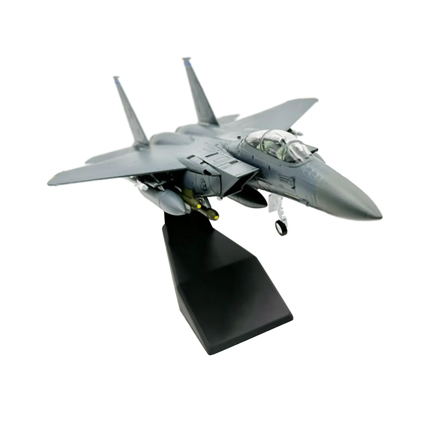 

Diecast Alloy Model Kids Toys 1/100 F15E Fighter Collections Aircraft Ornament for Bookshelf TV Cabinet Aviation Commemorate