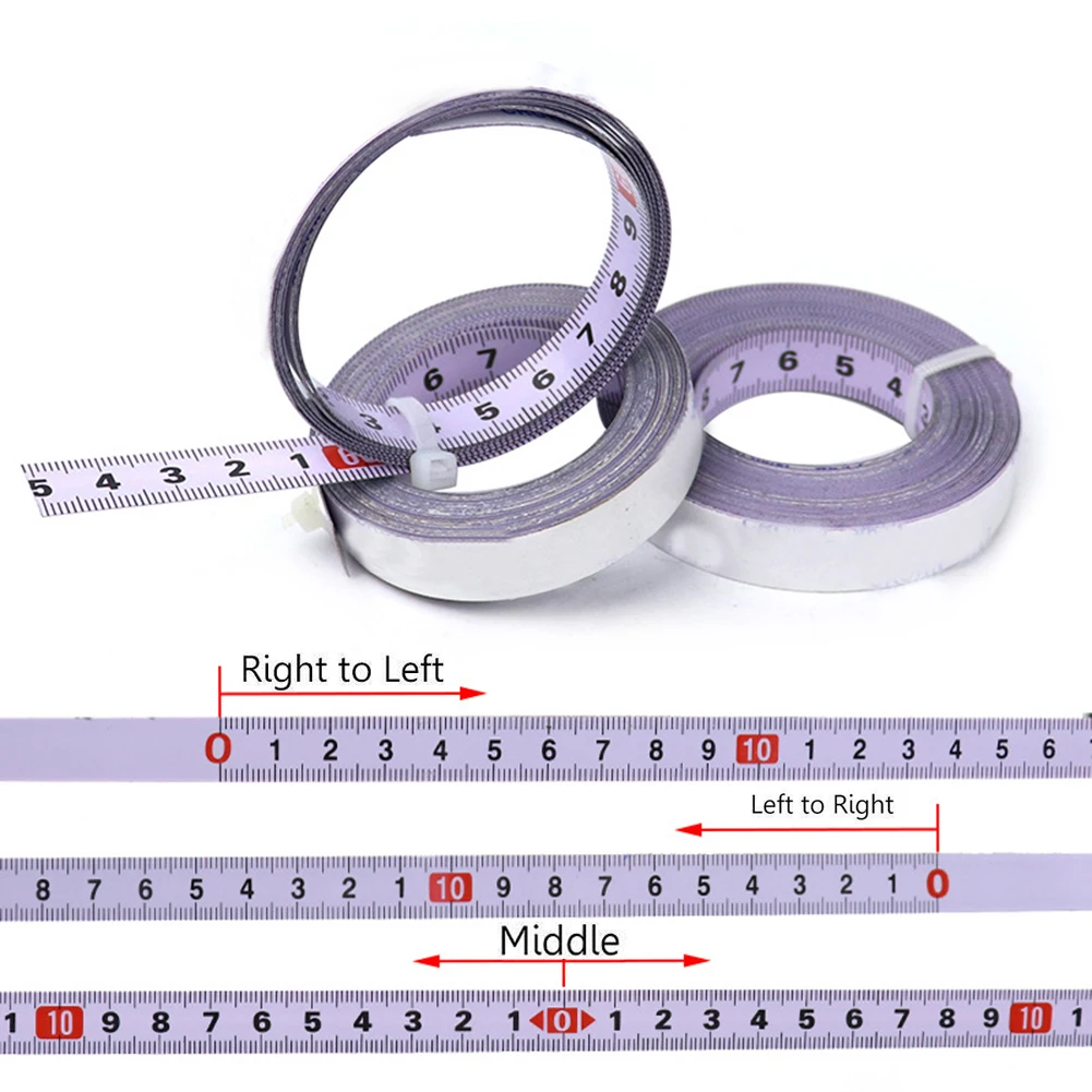 Self Adhesive Metric Miter Track Tape Measure Scale Ruler Adhesive Backed Tape Measure Metric Scale Rust-Proof Ruler woodworking tools