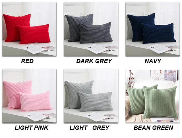 コーデュロイストライプクッションカバー 30 × 50/40/45/50/55