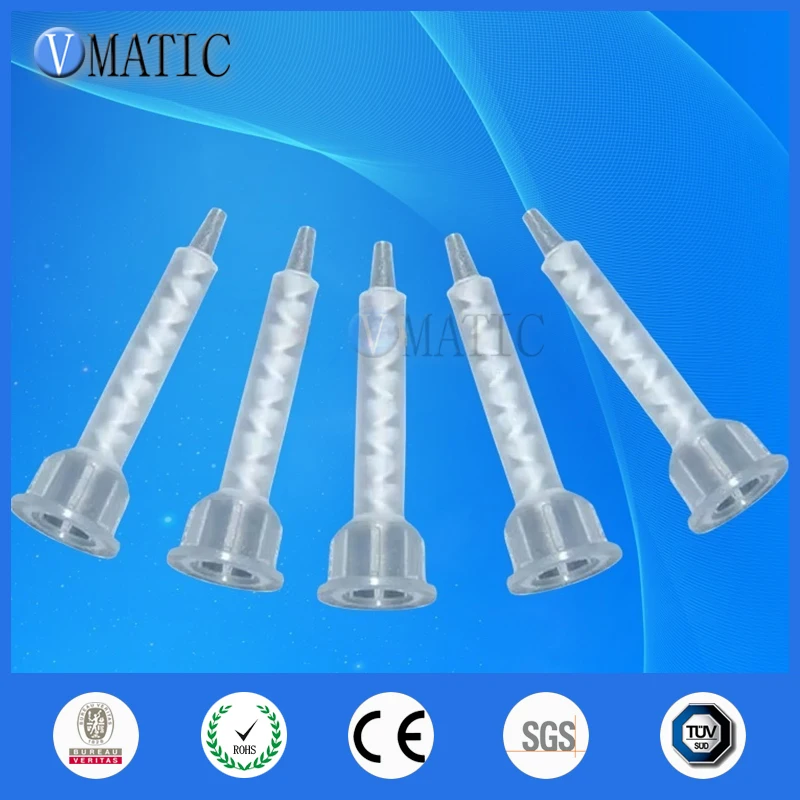 Resin Static Mixer MA3.0-8L Plastic Mixing Nozzles For Duo Pack Epoxies