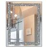 Crystal Crush Diamond Mirror 16x20 Wall Mirror Home Décor Accent Bathroom Bedroom Entryway Stunning Luxury HD Glass Décoration 1