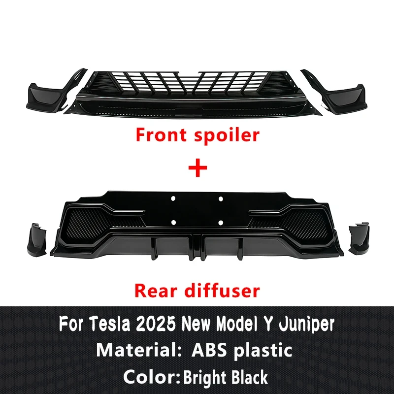 유니크 요퍼 바디킷 모델 Y 2025 주니퍼 프론트 립 사이드 스커트 리어 디퓨저 스포일러 익스테리어 탑스테치 범퍼 PP 액세서리