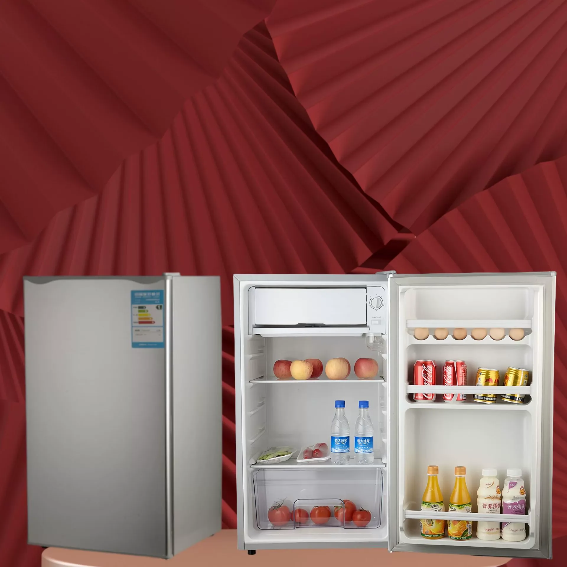 Single Door Fridge, Compact, Mini Bar Hotel Kitchen Available
