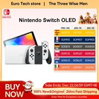Nintendo Switch OLED-модель 7-дюймовый экран Ручка Joy-Con Улучшенная аудио регулируемая консоль Стабильный режим ТВ Видеоигра