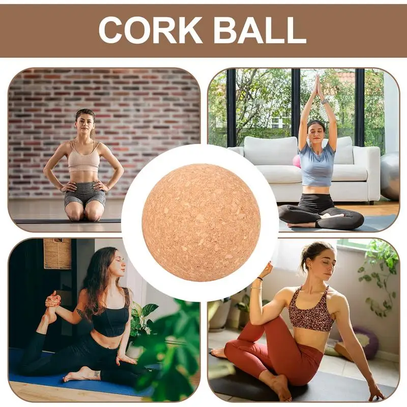 10/8/6cm Muscle Ball Deep Tissue Yoga Deep Tissue Massage Cork Balls For Massage Cork Roller For Yoga Enthusiasts