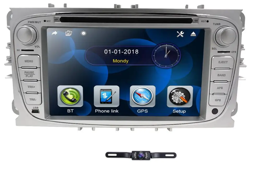 

Wince Car Radio DVD Player With Rear CAM Free Map For Ford Mondeo S-max Focus C-MAX Galaxy Fiesta transit Fusion Connect kuga