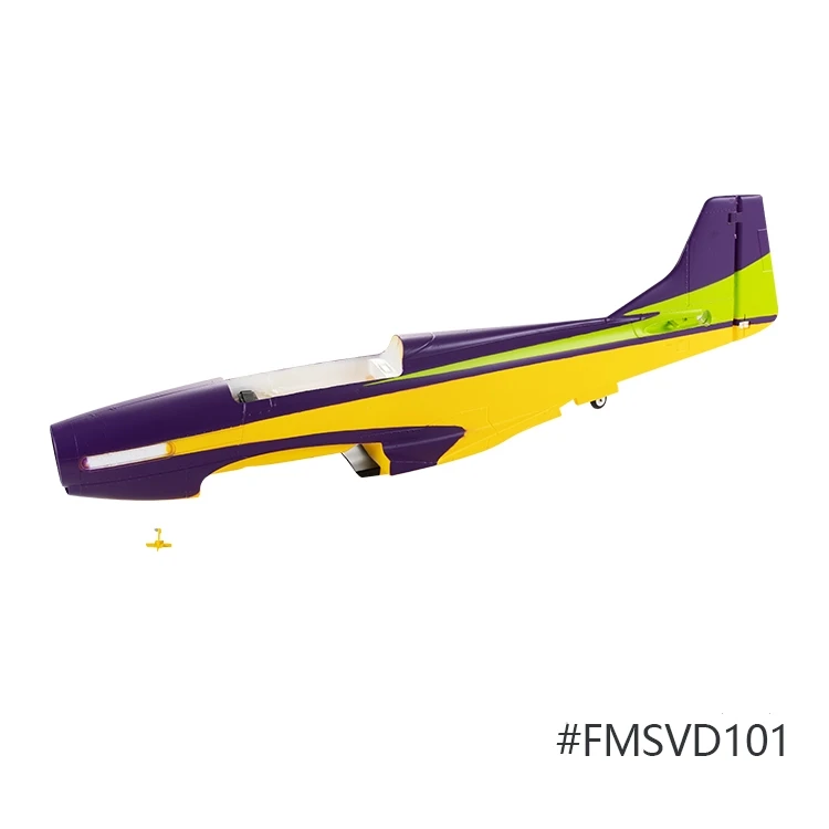 Vue éclatée du fuselage et de l'aile principale de drone, huit teintes disponibles