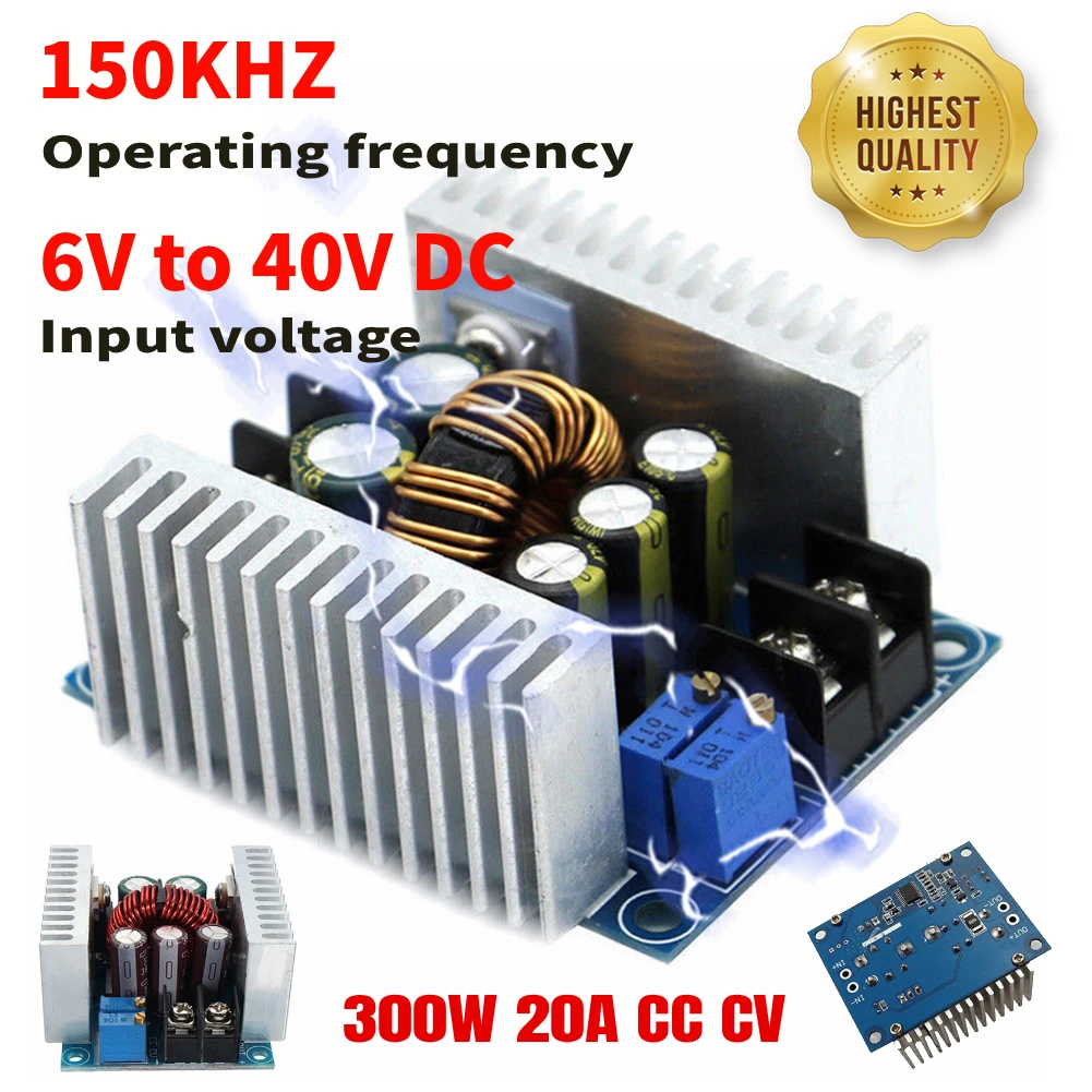 DC-DC 6-40V To 1.2-35V Step Down Module 300W 20A Voltage Regulator Buck Converte