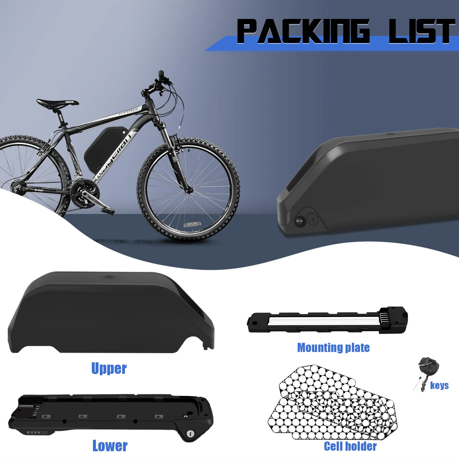 Polly DP-9 empty ebike battery case shell holding up to 91 18650 cells