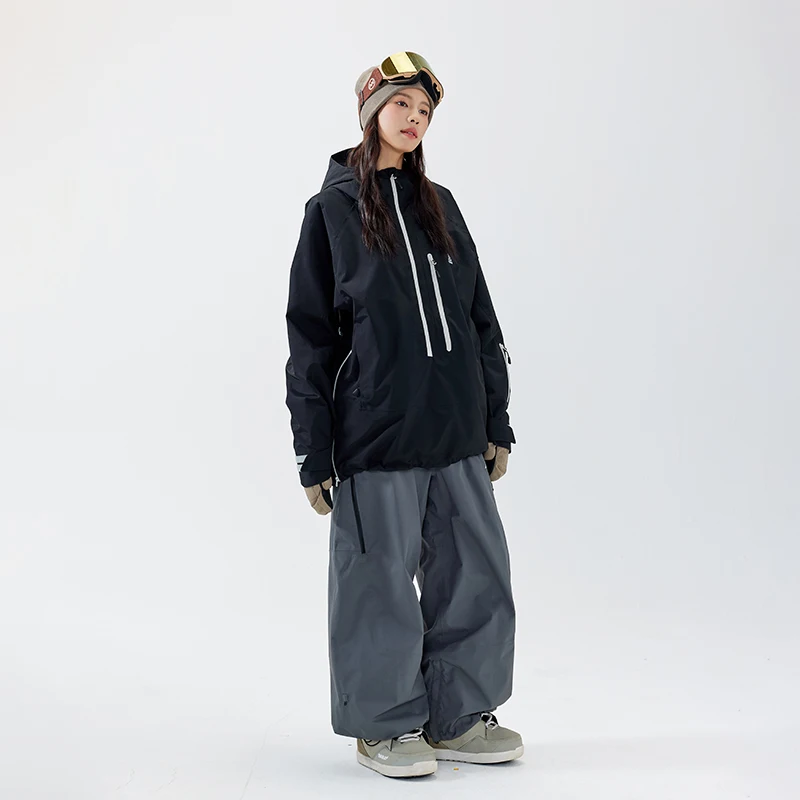 New Ski Suit Women's Loose Ski Suit Waterproof Windproof Warm Jacket Snowboard Snow Jacket