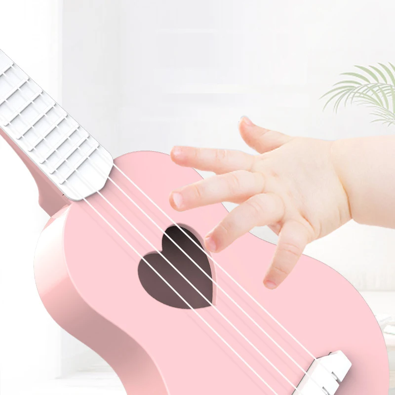 Children Ukulele Musical Toys 4 Strings Small Guitar Montessori Education Instruments Music Toy Learning 3 To 6 Years Boys Gift 2