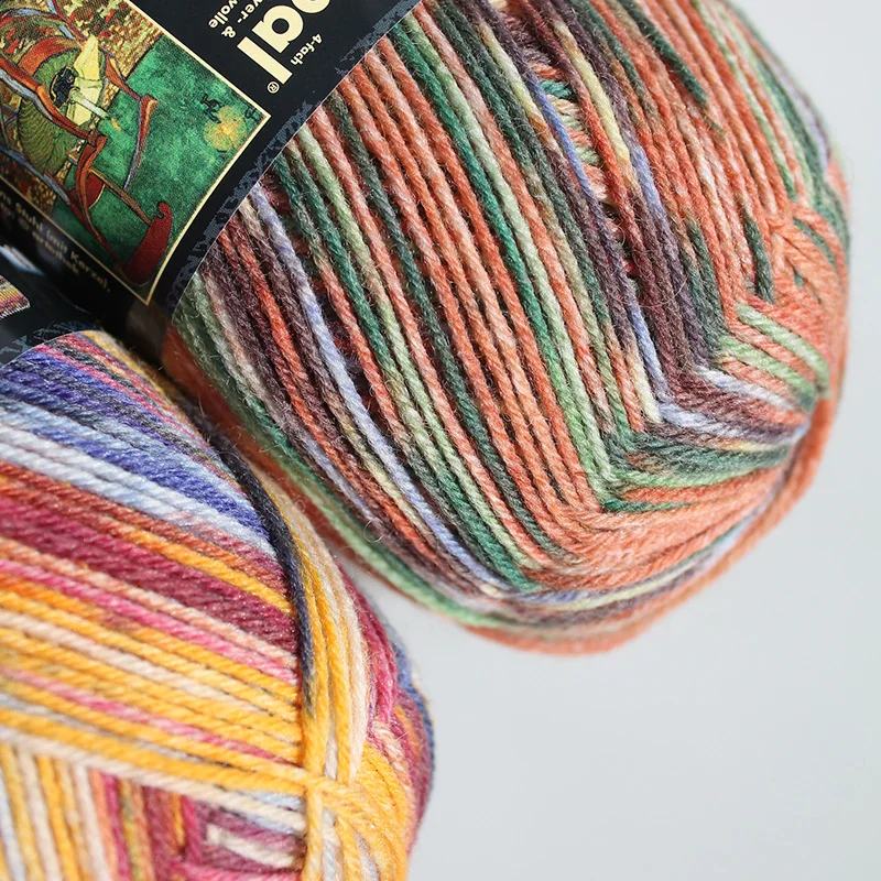 1*100g ball Opal Vincent Van Gogh  75% wool, 25% polyamide/ Nylon  socks knitting yarn 4