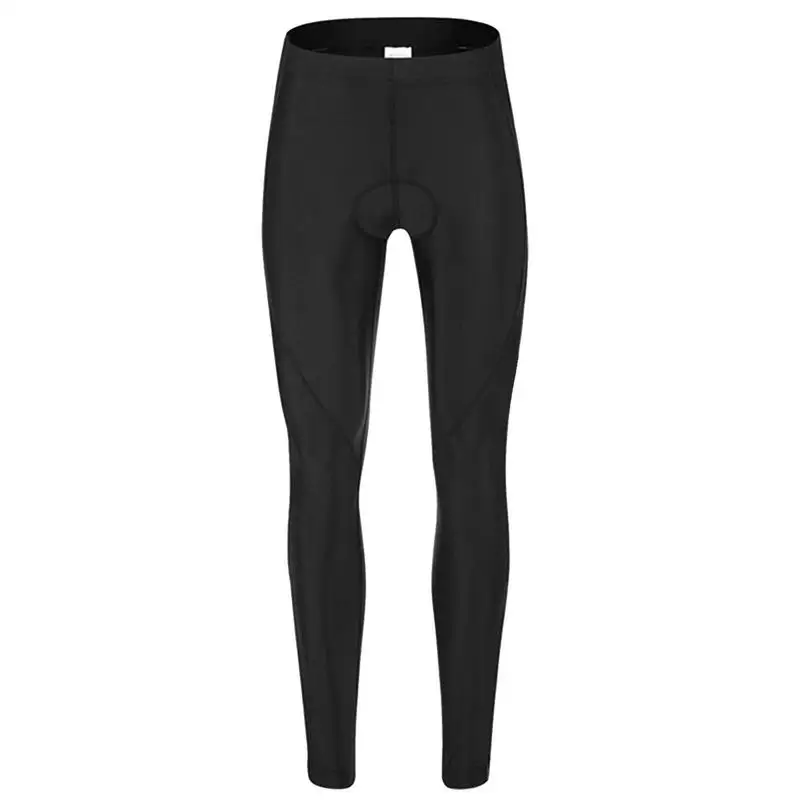 Long Padded Bike Pants Women Fleece Lined Leggings For Winter Cycling Quick Dry Tight Pants Cold Weather Bike For Riding