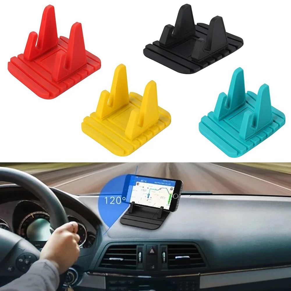 

Anti-slip Car Silicone Holder Mat Pad Dashboard Stand Mount For Phone GPS Bracket regular iPhone Samsung Xiaomi Huawei Universal