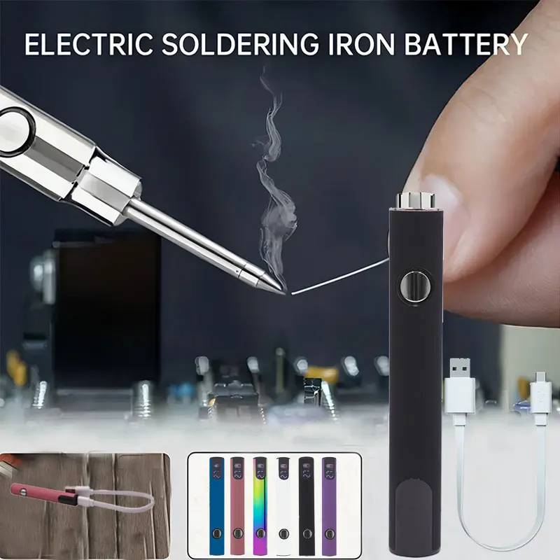 1pc 510 미니 납땜 인두 펜 키트 - 조정 가능한 전압 및 휴대용 디자인 - DIY 프로젝트에 이상적, USB로 전자 수리