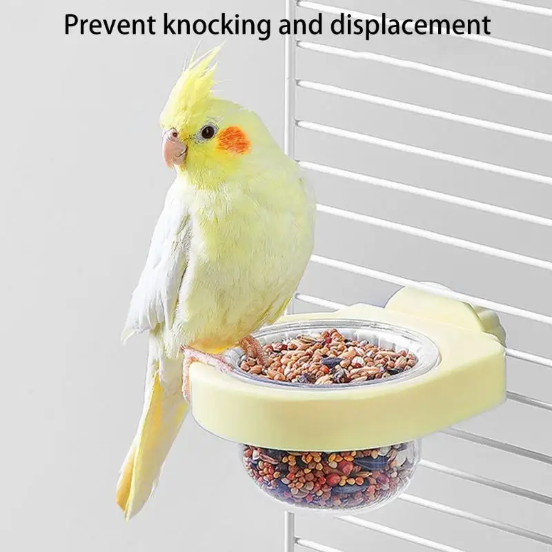 Large Spill Proof Bird Bowl Detachable Feeders Dish Cups For Parrots Conures Cockatiels Budgies Small Pet Essential Y5GB