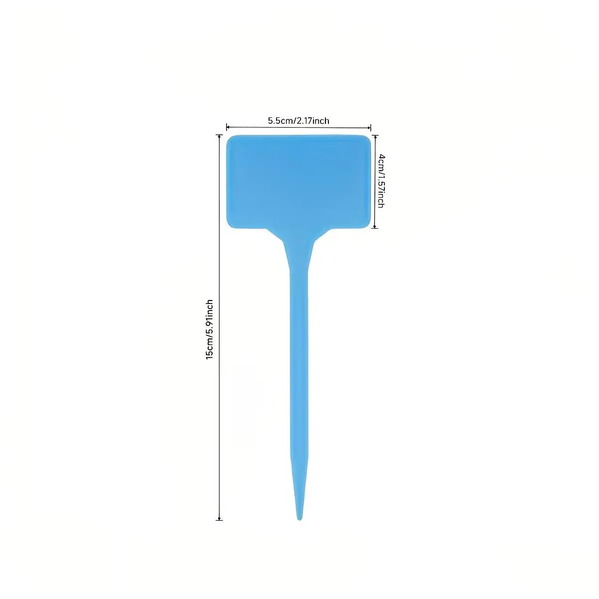 Confezione da 20 marcatori per piante a forma di T da 6 pollici – picchetti in plastica impermeabili, etichette per fiori, targhette per giardino - immagine 2